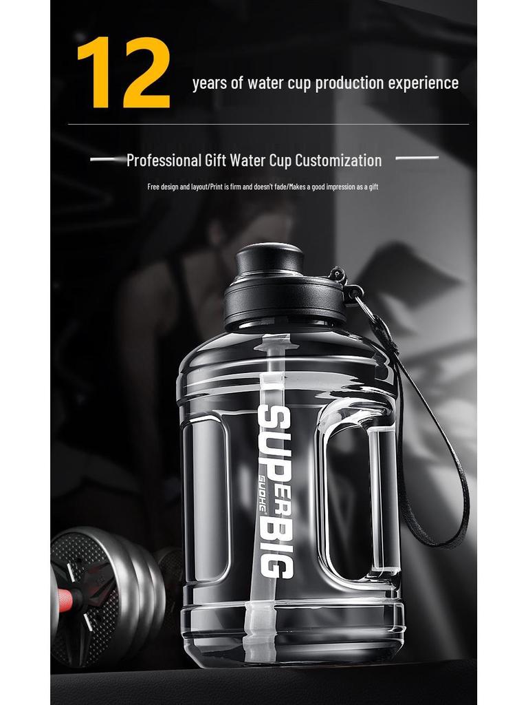 Ton Ton Large Capacity Sports Water Bottle with Straw