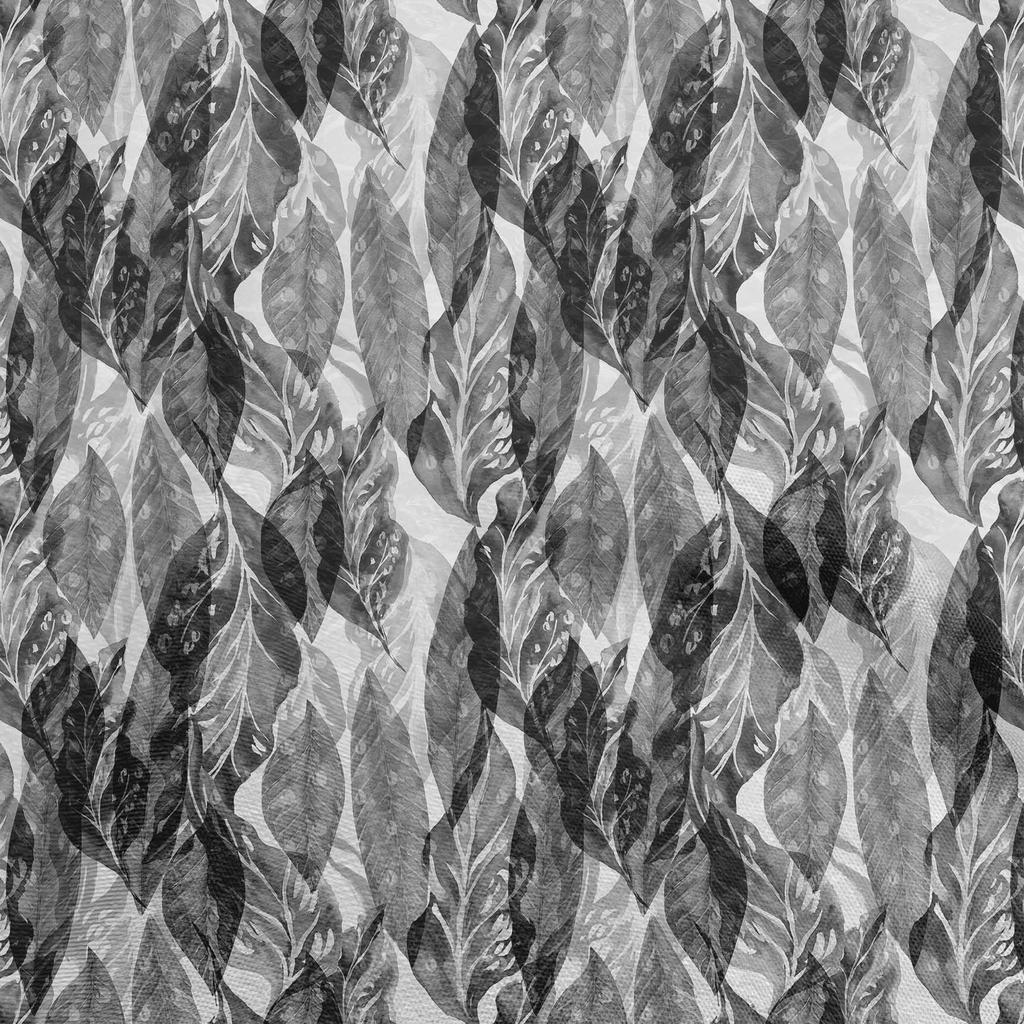 oneOone Cotton Flex Dark Olive Green Fabric Watercolor Leaf Sewing Craft Projects Fabric Prints By Yard 40 Inch