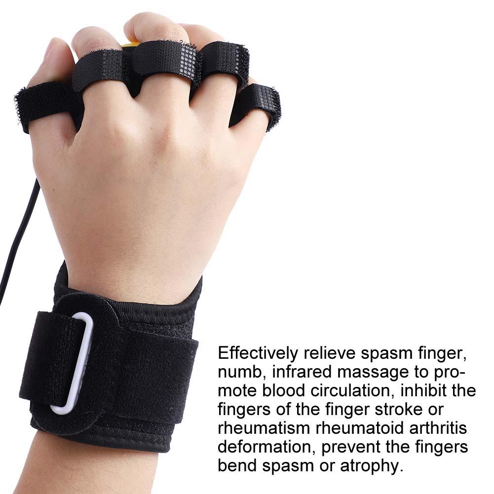 Infrared Heating Massager Electric Finger Recovery Training Silicone Rehabilitation Balls 110V-