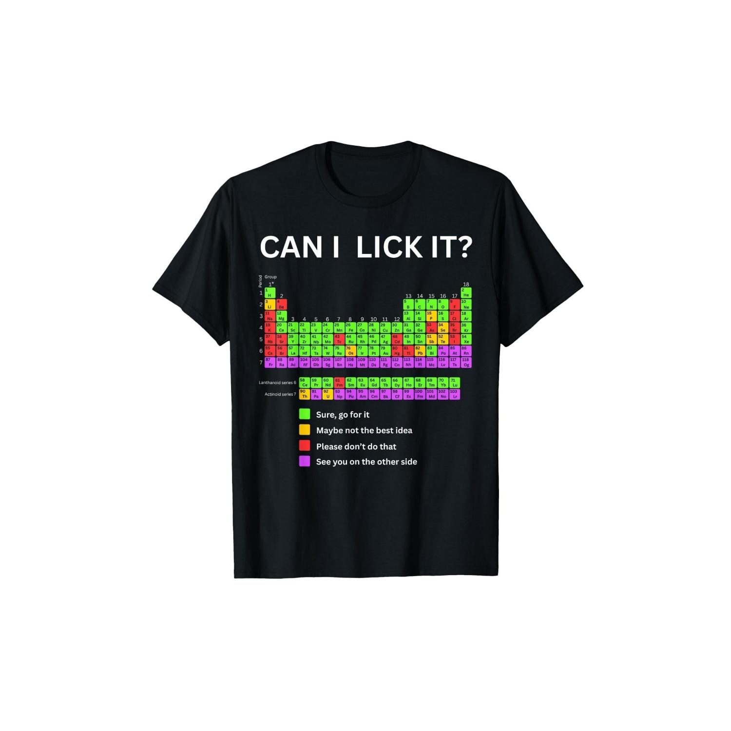 An Interesting Periodic Table Printed Tshirt Summer 100 Pure Cotton Roundneck Humorous Mens Shortsleeved Tshirt S чёрный