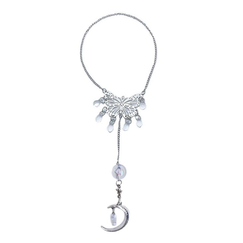 Phone Lanyard Bling Butterfly Star Fringe Keychain Phone Charm Backpack Pendant