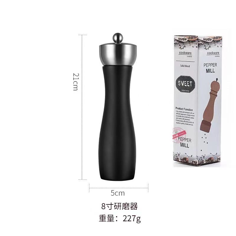 

Мельница для перца, соли и жернова Leeseph Premium Beech - прецизионный ротор из углеродистой стали для перца, морской соли,