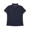 MALBON GOLF Color Block Basic Collared T-Shirt Navy (Woman)