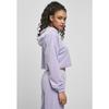Sweatshirt À Capuche Femme Urban Classics Cropped Velvet Oversized - Bleu Lavande - S