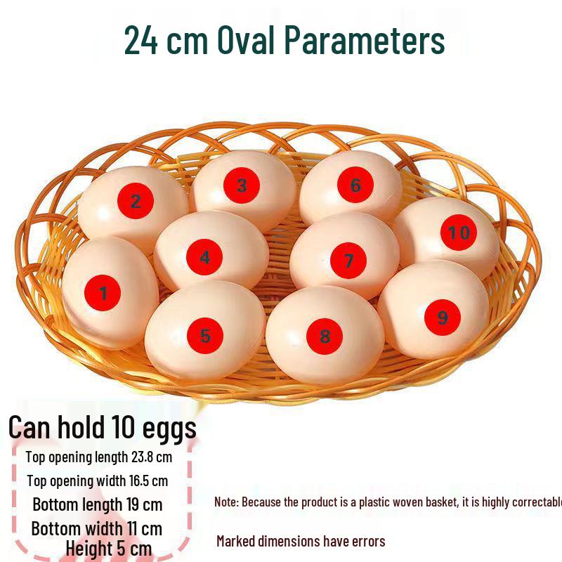 Fruit Display Basket: Rattan-Style Plastic Woven Tray for Supermarket, KTV Snacks, and Desserts