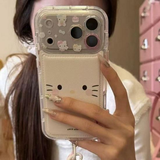 Melody Expression Leather Texture Phone Case for iPhone 17 Pro Max/16/15 – Soft, Protective Reading Glasses Design.