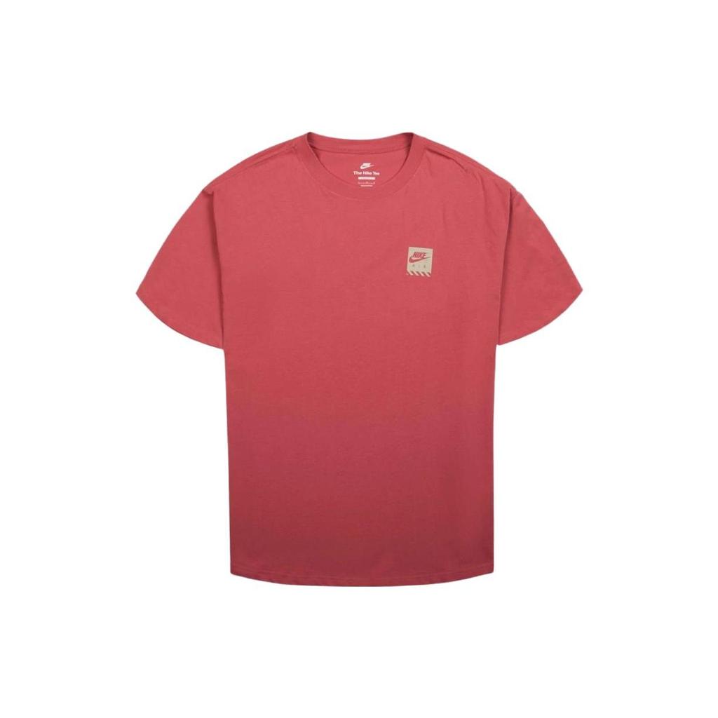 Nike Letter Print Crew Neck Pullover Sports Short Sleeve T-Shirt Men Tops Red DM2352-622