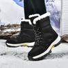 Neue Samt-Camouflage-Schnee-Stiefel Outdoor rutschfest High-Top Baumwollschuhe große Größe verdickte warme Stiefel Winter