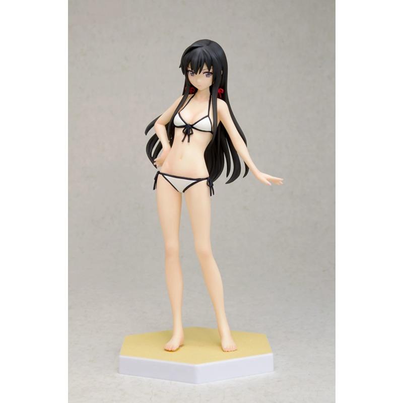 17CM Anime Yukinoshita Yukino Figure Yahari Ore Seishun Love Comedy Machigatteiru Beach Queens Swimsuit Doll Toys No Wa 1/10 Ver Kid Friendly