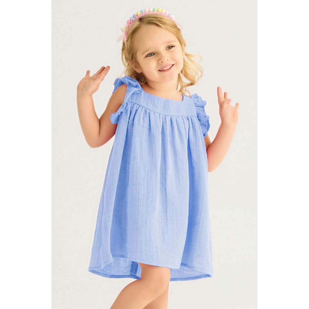 Fata Fata Culoare Roz Rochie Lat Patrat Decolteu