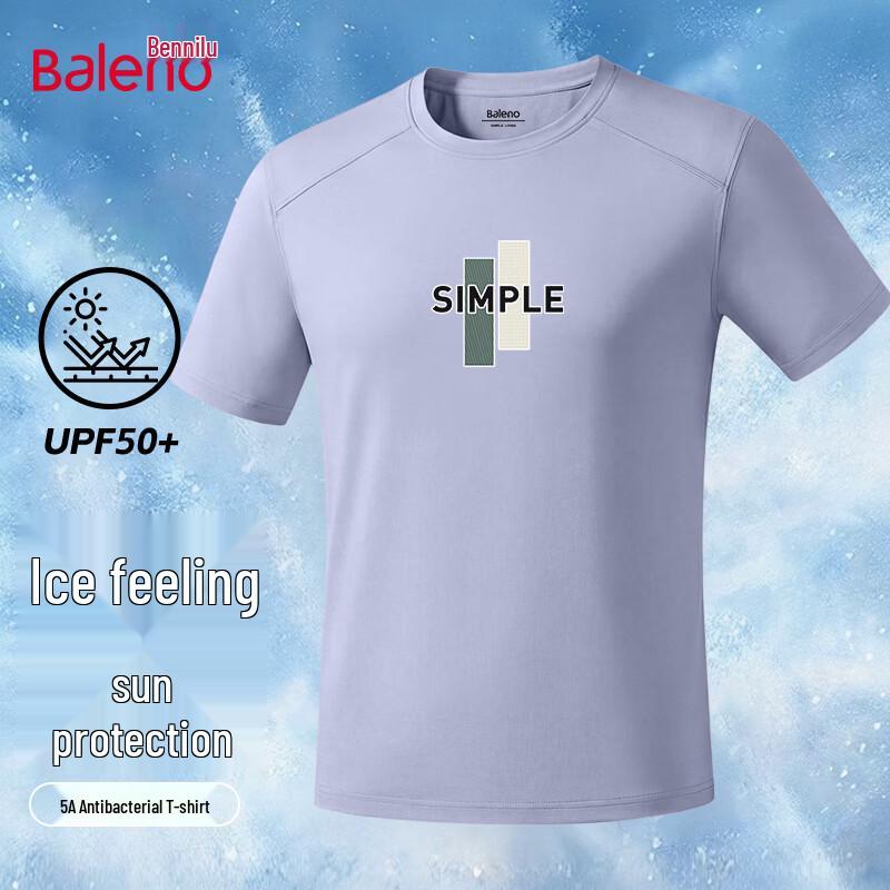 Baleno Men s Ice-Feel 5A Anti-Bacterial UPF50+ Quick-Dry T-Shirt 3XL