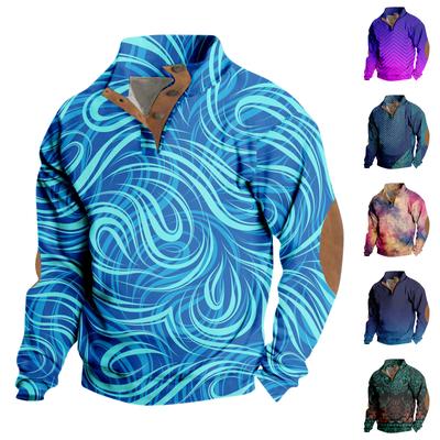 Men's Standing Collar Sweatshirt Is Outdoor Casual Sweaters Tops