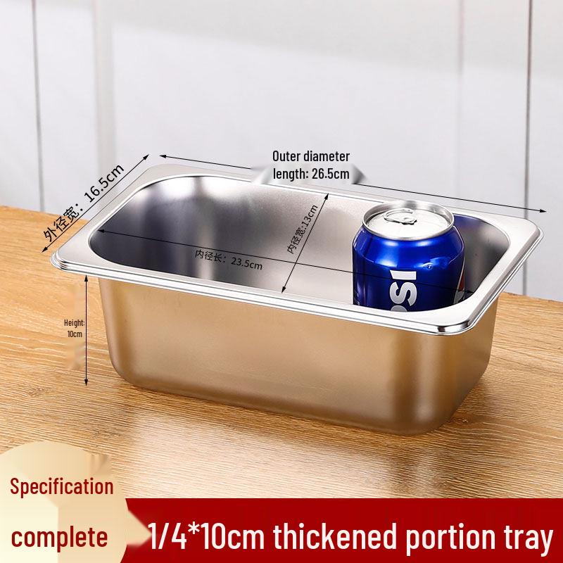 

Stainless Steel Rectangular Gastronorm Food Pan