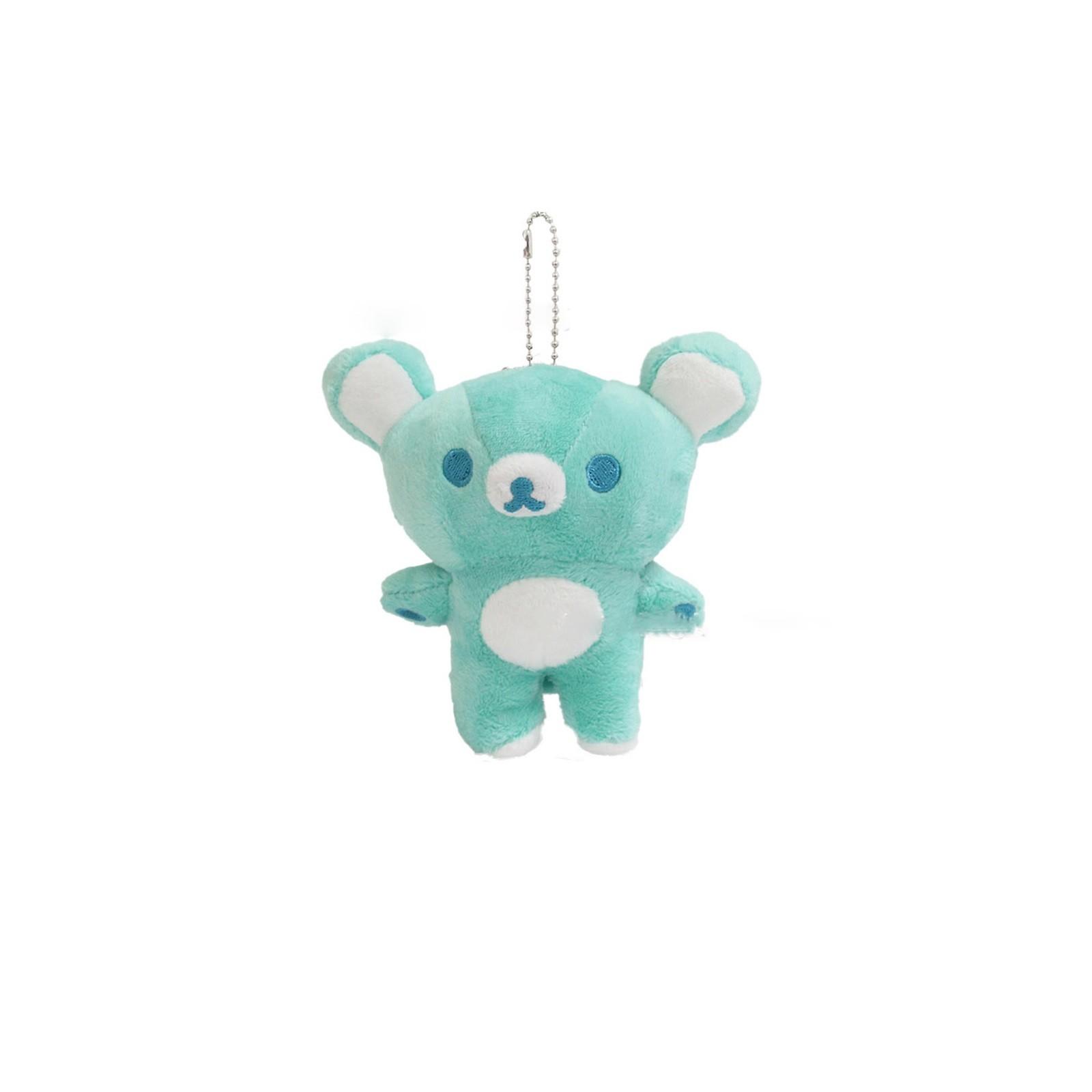 

Cute Cartoon Teddy Bear Plush Toy Bear Basic Doll Bag Keychain Pendant Gift One Size циан