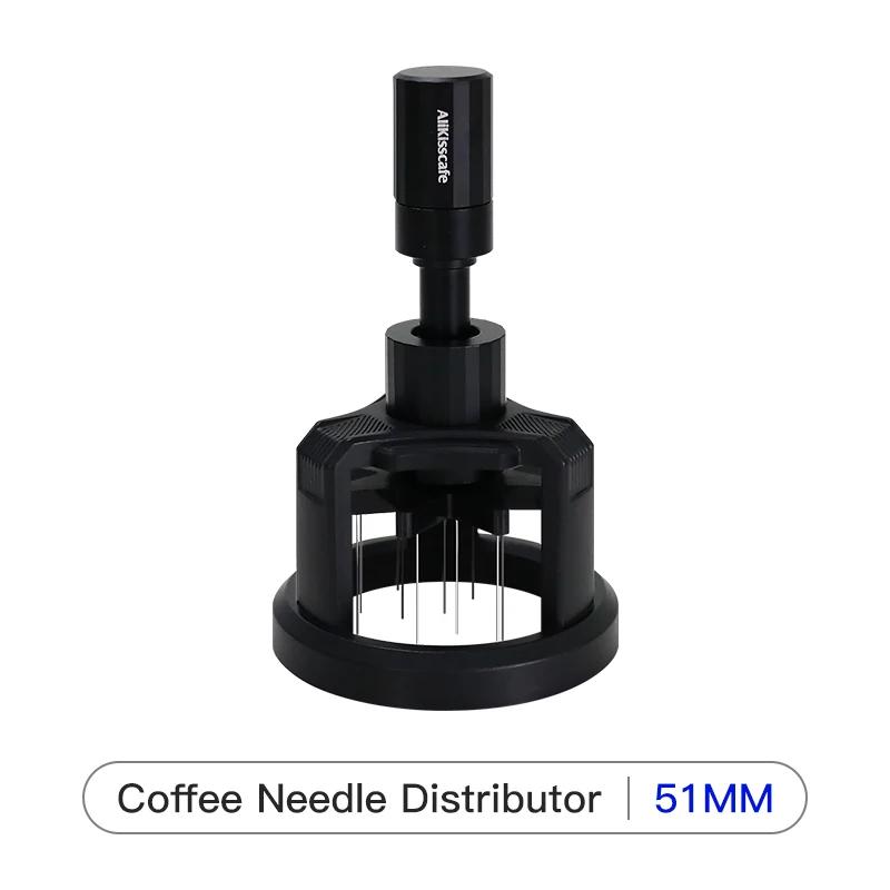 1pc Coffee Rotating Tool 51mm x 54mm x 58mm Italian Espresso Mixing Needle Distributor Magnetic Accessories and Tools