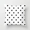 45x45cm Simple Fashion Black and White Geometric Stripe Printed Pillowcase Polyester Sofa Seat Cushion Cover Modern Home Decor