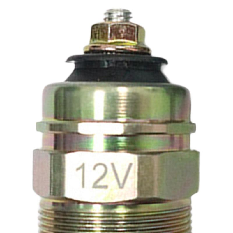 Fuel Pump Solenoid Fuel Shutoff Solenoid 12V Fuel Injection Pump Upgrade Diesel Fuel Shut Off Solenoid Valve Shutoff Solenoid