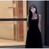 French Wind Pleated Design Suspender Dress Women's Summer Pure Desire Wind Waist Thin a Word Sleeveless Long Dress