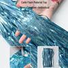 Laser Rain Curtain Tassels & Balloons for Kids' First Birthday Party Decor