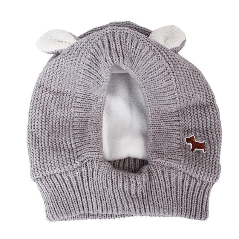 Pet Supplies Amazon's new knitted rabbit ear pet hat, autumn and winter warm pet headgear, dog hat