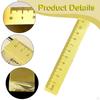 Brass Ruler Paperweight Bookmark Compact Calligraphy Practice Supplies Measuring for Drawing