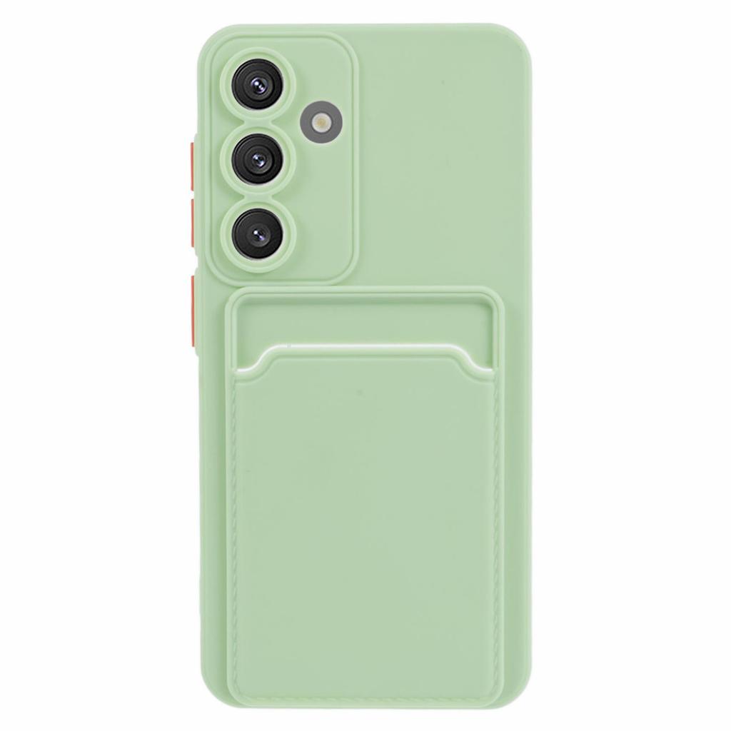Para Capa Samsung Galaxy A55 5G com Porta-Cartão Anti-Riscos TPU Macio Capa Traseira do Telefone