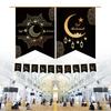 Colorful Eid Flag Celebration Quality Eid Party Decor for Eid Festivities Long Lasting Flag Decorative Hanging Flag