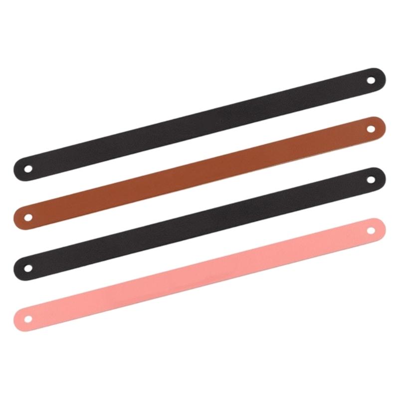 Durability Leather Handle Strap Quickly Release Cowhides Handle Pull Rings for Folding Bike Front Rack