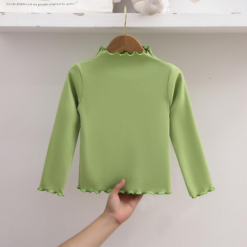 

Детские футболки с круглым вырезом, базовый слой, пуловер на осень/зиму, футболка с длинным рукавом для девочек и мальчиков, термотоп 150cm зелёный