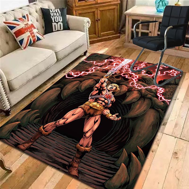 He-Man Battle Scene Rug Floor Mat for Living Room or Bedroom Soft and Comfortable Carpet a Gift for Birthday and Holiday.SFF0917196