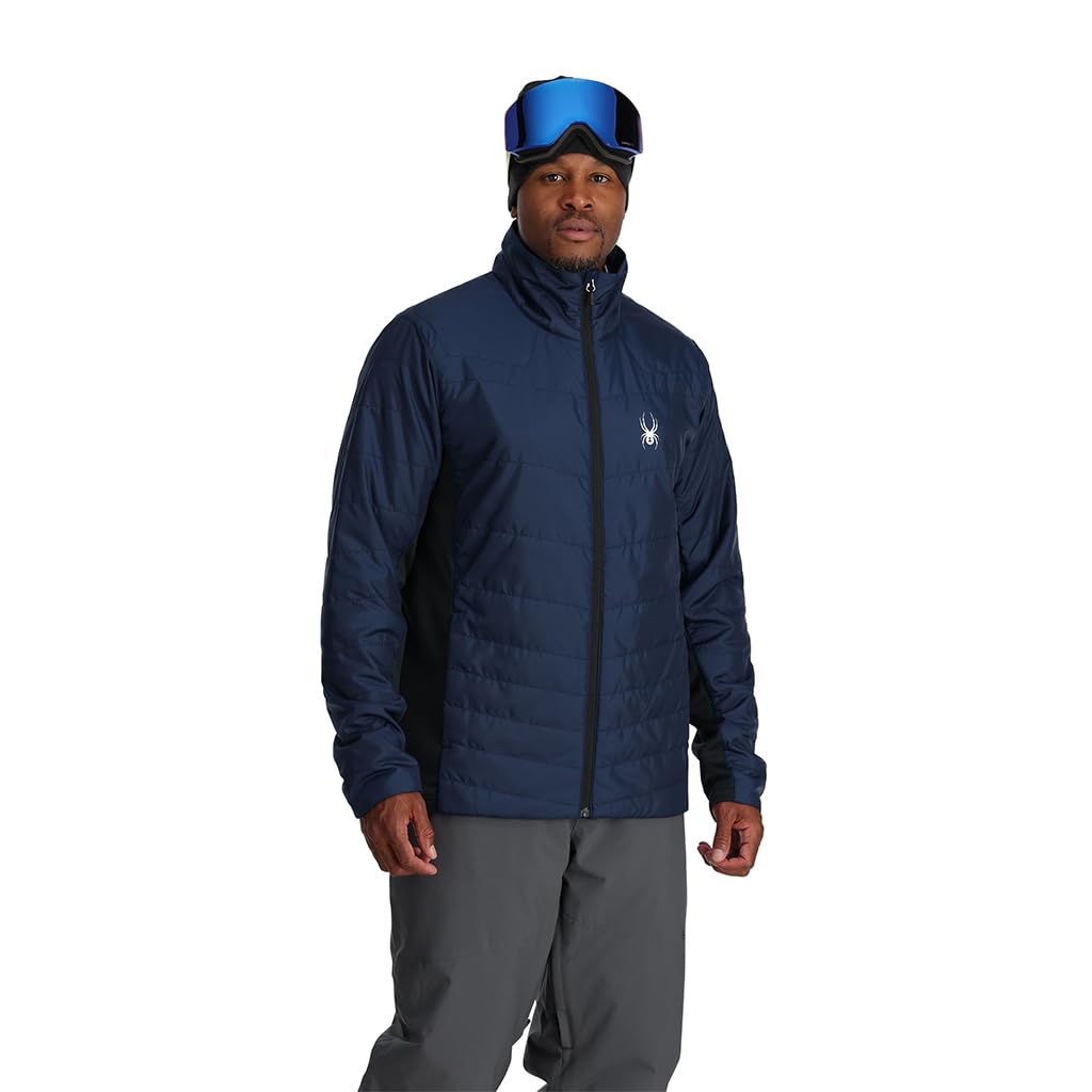 Spyder Insulated Ski Jacket GRAND 3 IN Electric Size L Men's (EXO SHIELD Breathable, 3-in-1) [38SA075344 / 1] Outerwear, Blue,