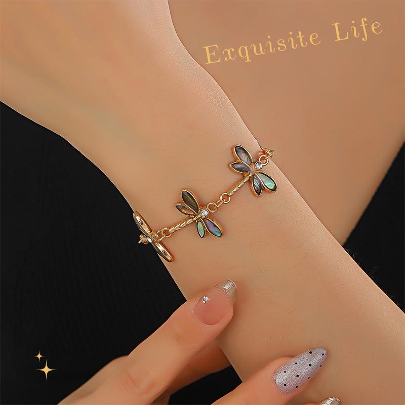 New niche design alloy butterfly bracelet sexy cute girls jewelry multi-color butterfly versatile personality women