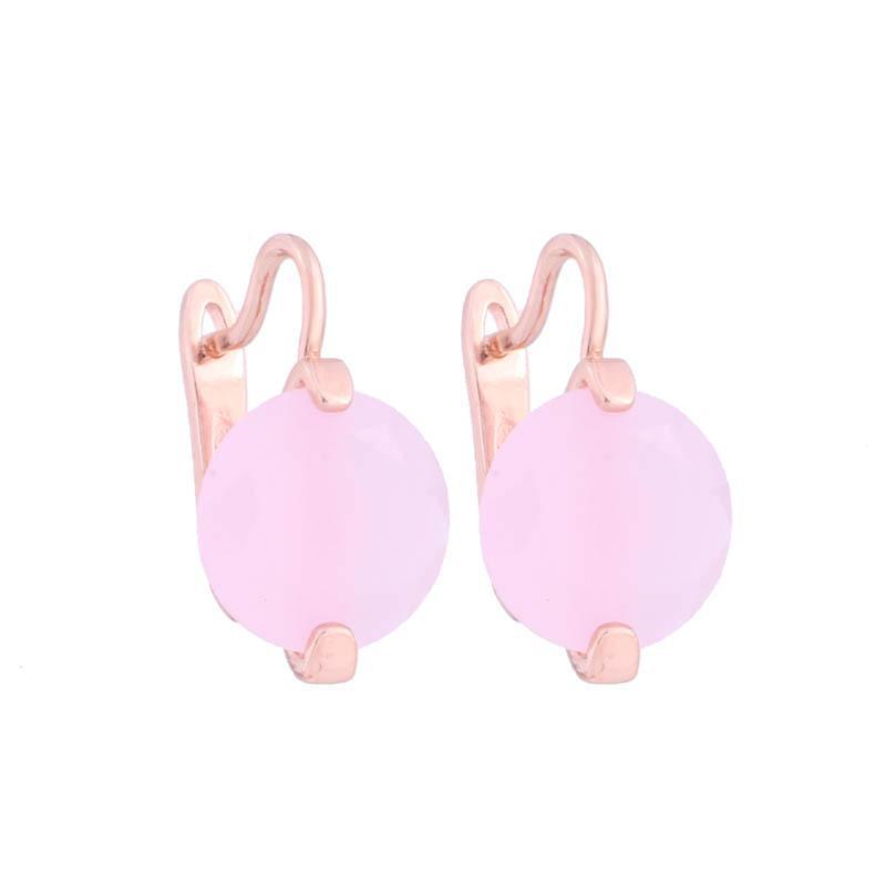2024 European & American Fashion 12mm Round Zircon Summer Earrings