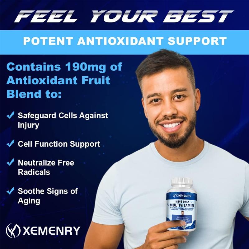 Men's Daily Multivitamin, Contains Lycopene, Saw Palmetto Extract, and Immune Support