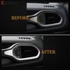 For Jeep Renegade 2014-   2024 2025 Matte Car Front Side Air Condition Vent Outlet Cover Trim Interior Accessories