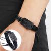 Fashion Punk Style Men's Bracelet Black Wolf Head Bracelet Multi-layer Braided Bracelet Rope