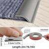 1pc PVC Carpet Edge Trim Strip Self Adhesive Flexible Floor Transition Strip Cuttable Waterproof Wood Tile Laminate Transition C
