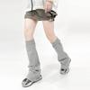 Harajuku Leg Covers with Adjustable Drawstring Punk Grunge Baggy Footless Socks Leg Warmers Gaiters Streetwear for Women