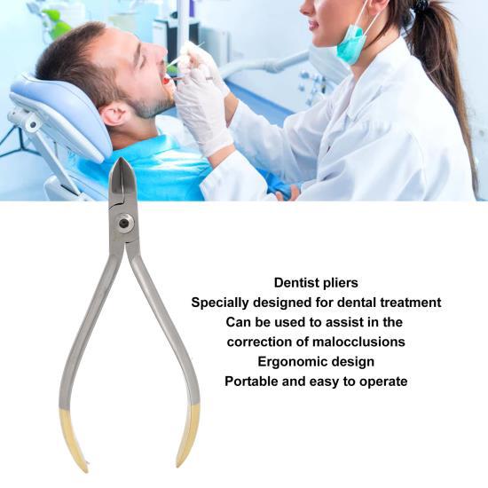 Zubařské tenké kleště Kleště na zubní kleště z nerezových vláken 