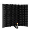 AGPTEK Microphone Isolation Shield Foldable Trifold Studio Microphone Sound Absorbing Foam Reflector Marantz Pro Vocal Recording and Broadcasting