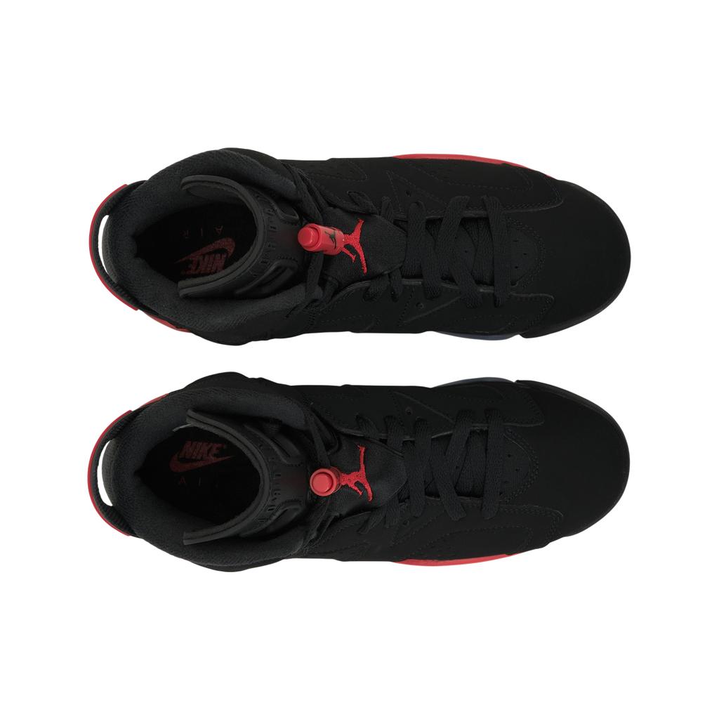 Air Jordan 6 Retro GS Reverse Infrared Salesman Kids Sneakers Black Light-Crimson IQ1275-001