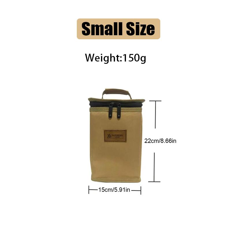 Outdoor Camping Storage Bag Double Layers Multipurpose Cassette Furnace Gas Cylinders Organizer Bags Picnic Camp