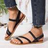 Fashion Women Sandals Summer 2024 New Flat Shoes Roman Sandals with Non-slip Rubber Sole Fashion Women Sandals Casual Shoes for Women