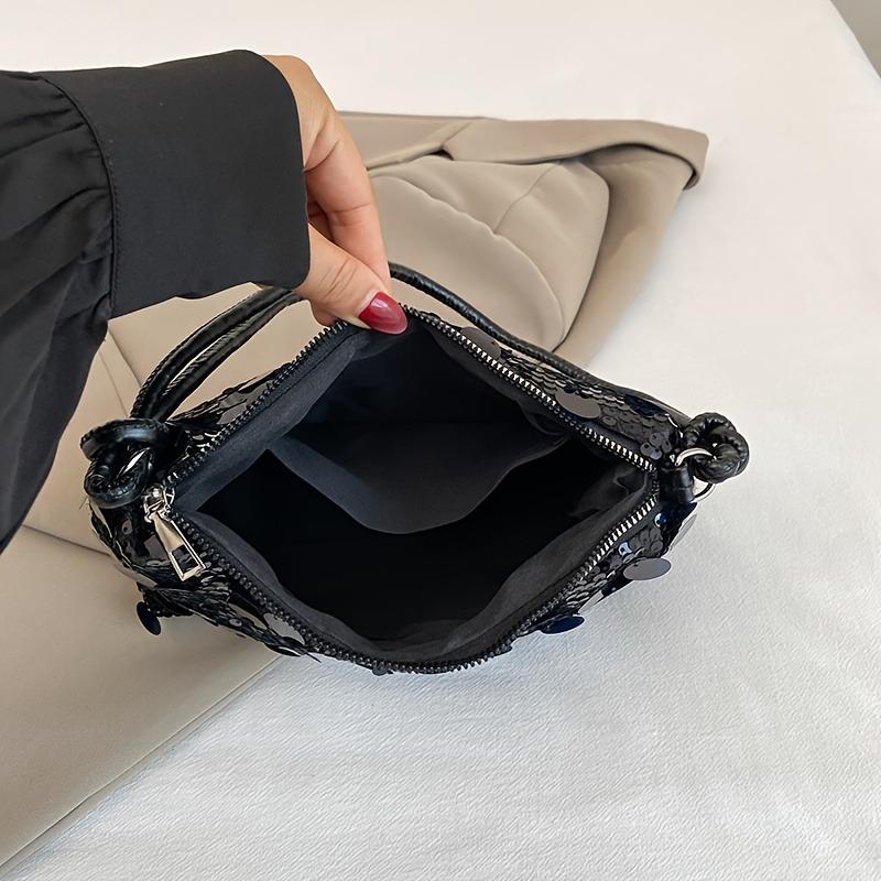 Ladies' Small Handbag, New Sequined Material Bag, Shiny Trendy Street Fashion Tote