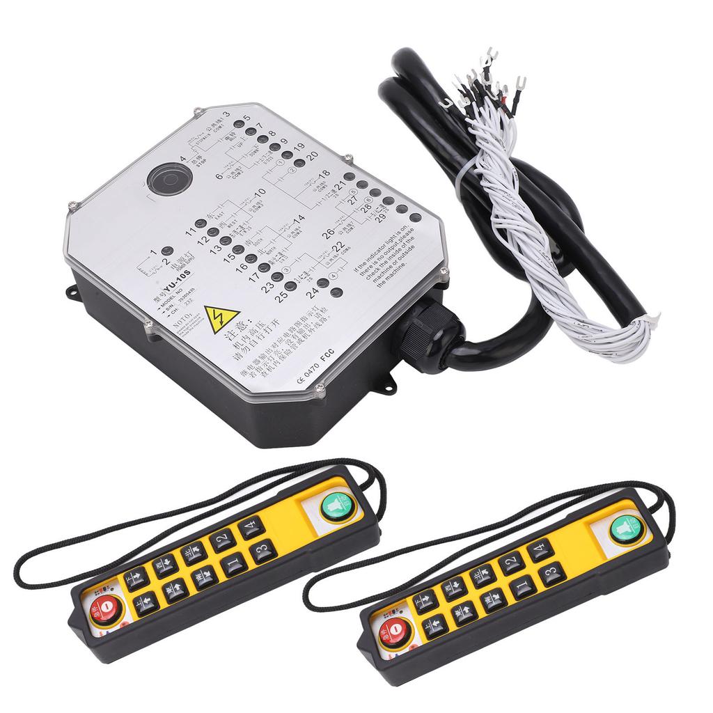 Crane Industrial Remote Control LED Power Monitoring Strong Anti Interference Wireless Crane Transmitter Receiver AC