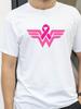 Cancer Ribbon Wonder Lady TShirt Cancer Awareness Survivor Warrior Print Aesthetic Crew Neck Tee Unisex Summer Tshirt