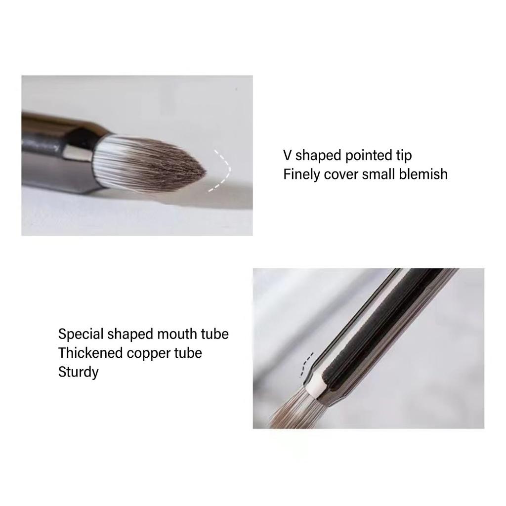 2pcs Lacrimal Sulcus Dark Circle Concealer Brush Makeup Under Eye Concealer Brush Cosmetic Tool