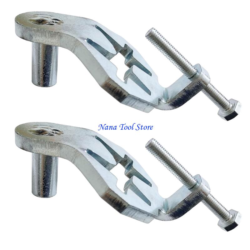31GJ 2lots Stainless Steel T Post Gate Hinges Set Heavy Type Fence Door Hardware for Garden Gate