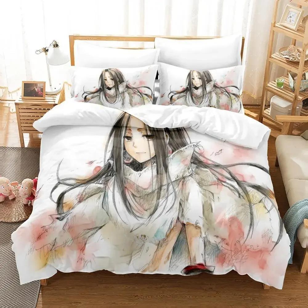 

Новый комплект постельного белья Shaman King, односпальная кровать, двуспальная кровать размера Queen, комплект постельного белья для взрослых и детей, комплект простыней с 3D-аниме 70x133cm 2pcs