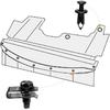65pc Car Body Bolts & U-nut Clips M6 Engine Under Cover Splash Shield Guard For Nissan QASHQAI Rogue Sport Juke X-Trail Frontier